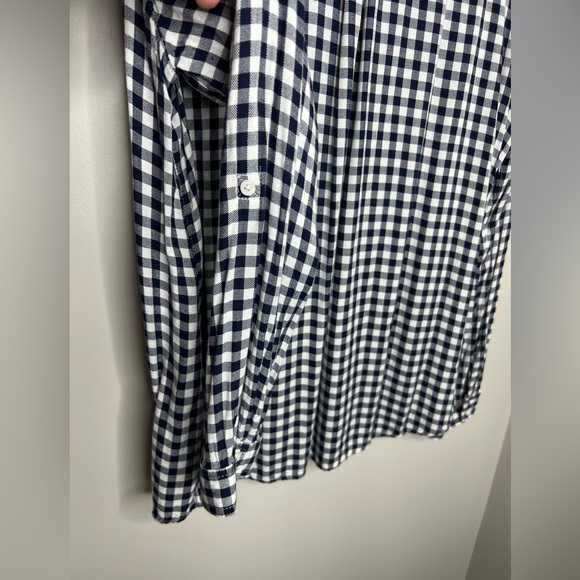 COMO VINTAGE - floral embroidered checkered button down shirt.  XL - 🤩 - Picture 7 of 9